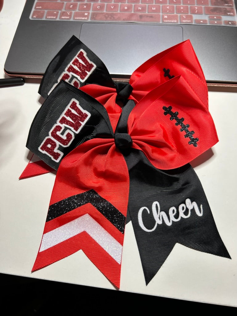 2 Tone Cheer Bow