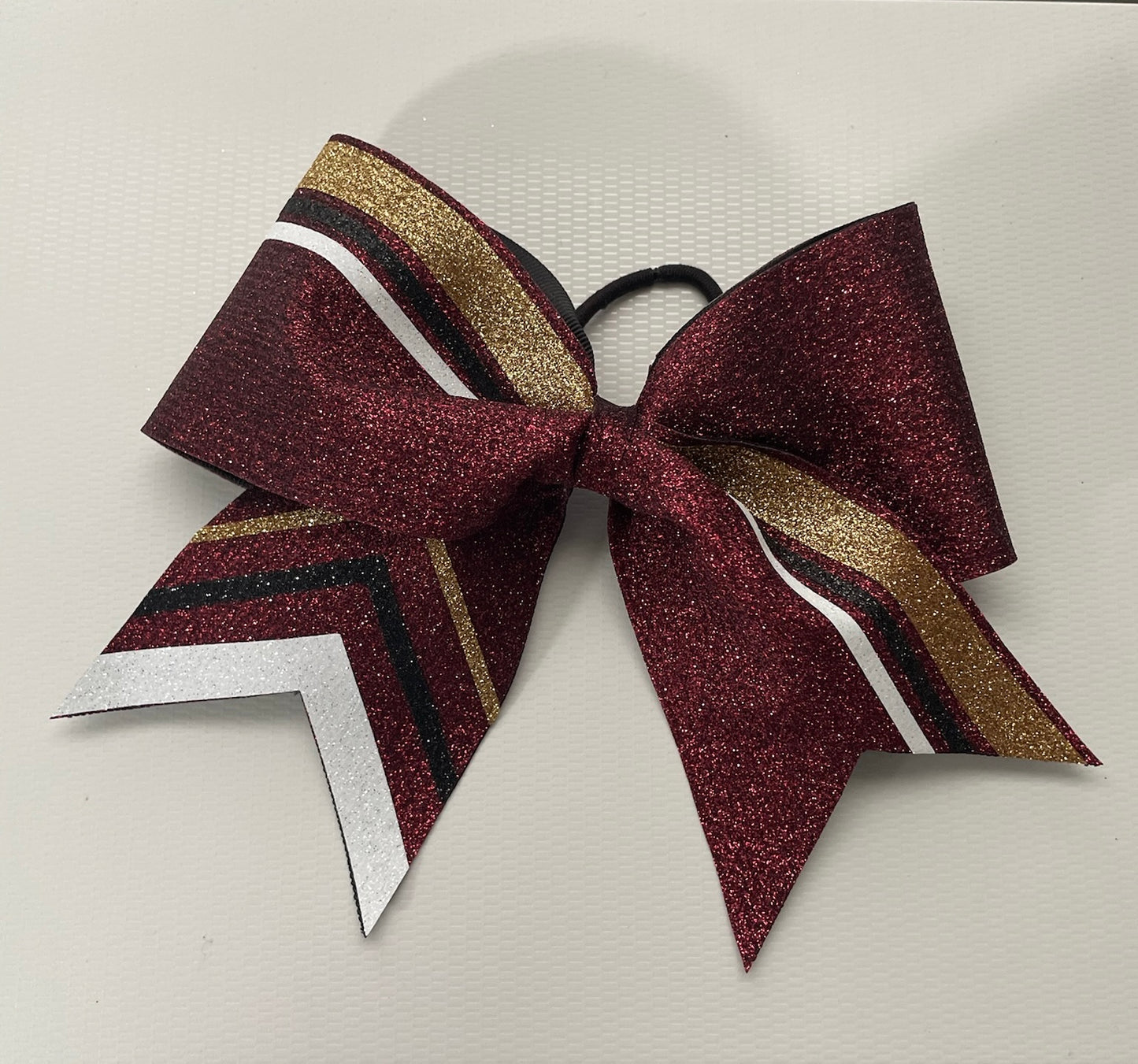 Victory Stripe Cheer Bow