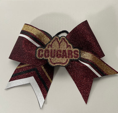 Victory Stripe Cheer Bow