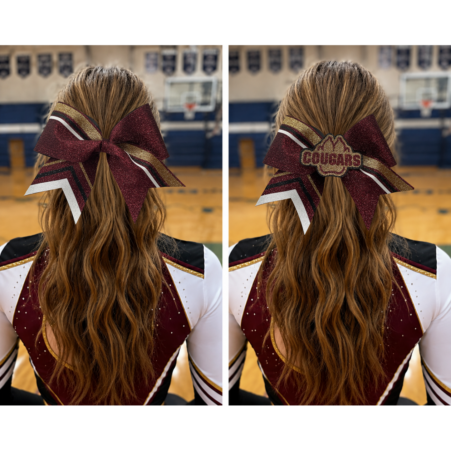 Victory Stripe Cheer Bow